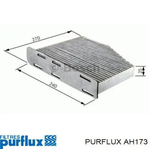AH173 Purflux filtro habitáculo