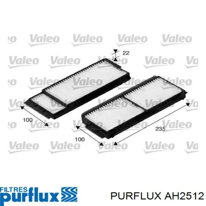 AH251-2 Purflux filtro habitáculo