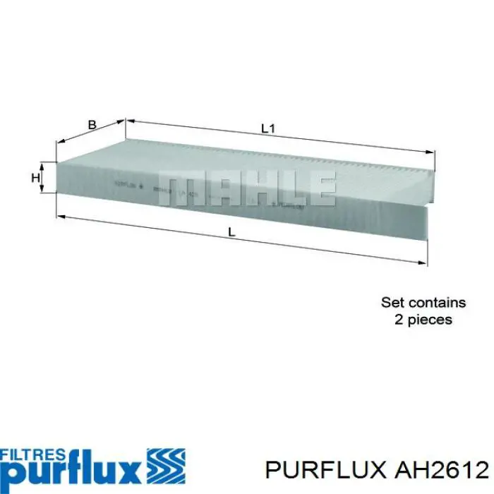 AH2612 Purflux Filtro antipolen