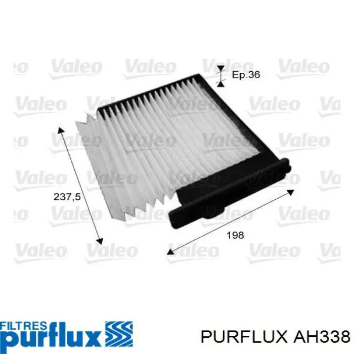 AH338 Purflux filtro habitáculo