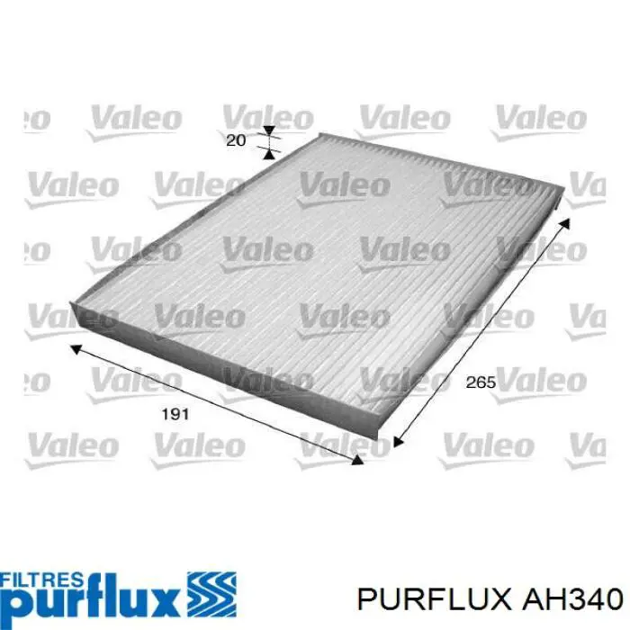 AH340 Purflux filtro habitáculo