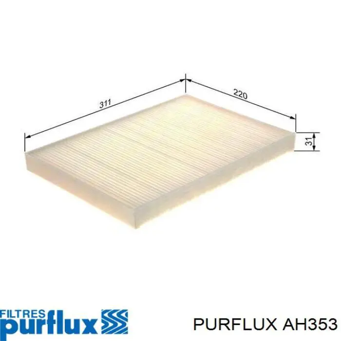 AH353 Purflux Filtro antipolen