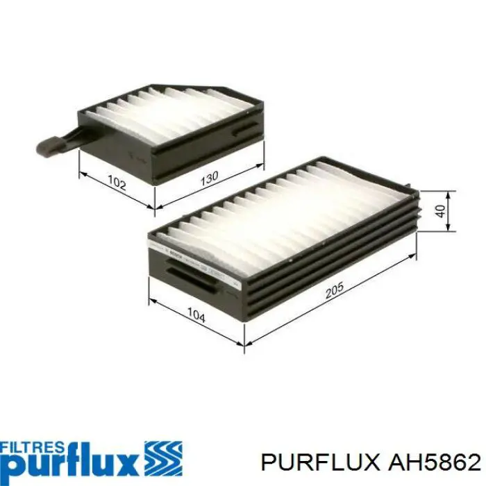 AH5862 Purflux Filtro antipolen