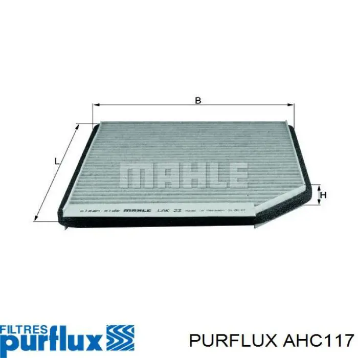 AHC117 Purflux filtro habitáculo