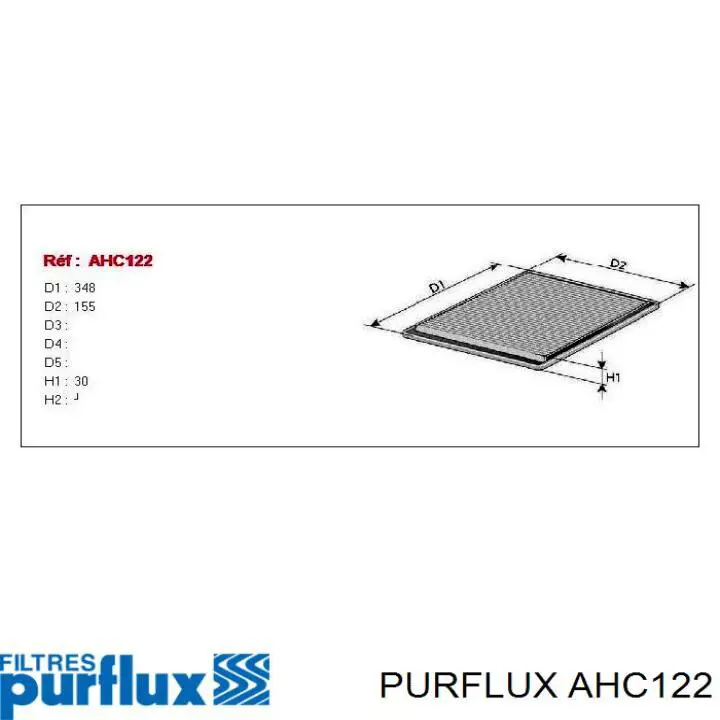 AHC122 Purflux filtro habitáculo