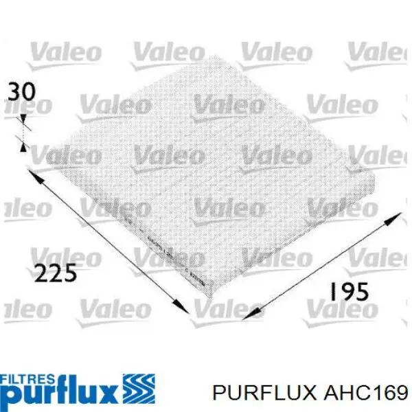 AHC169 Purflux filtro habitáculo