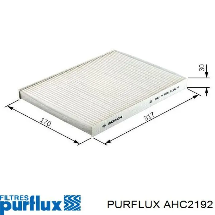 Filtro de habitáculo AHC2192 Purflux