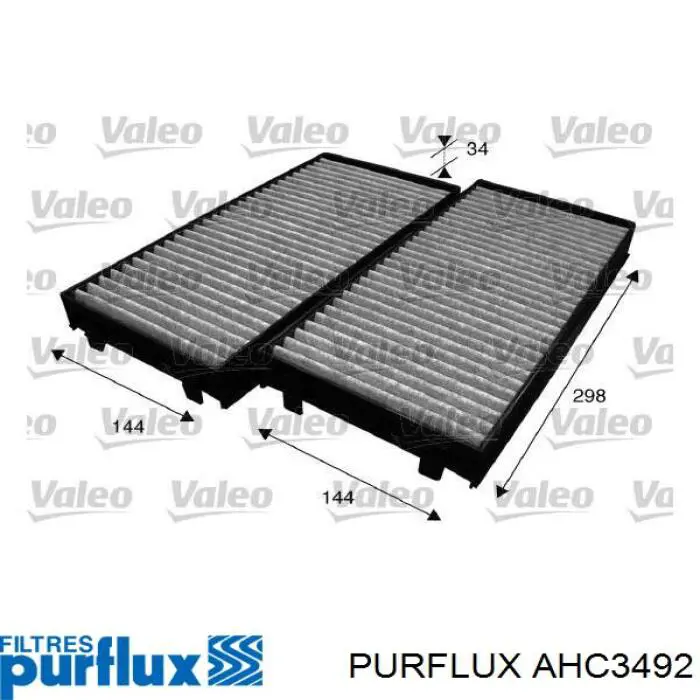 AHC349-2 Purflux filtro habitáculo