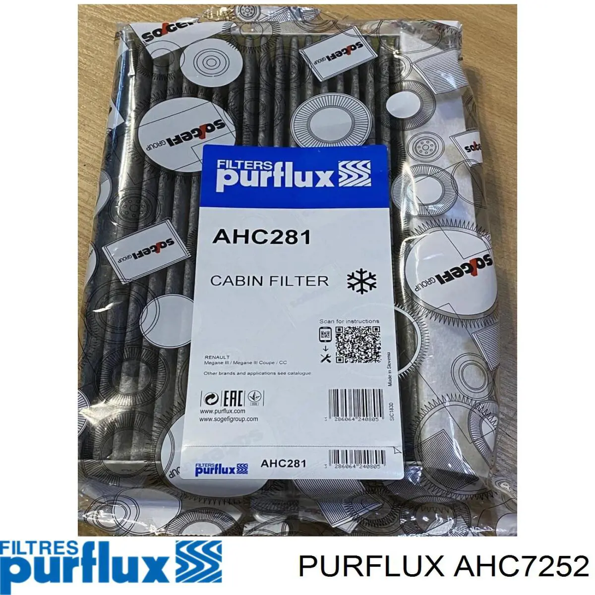 Filtro de cabina Purflux AHC7252 precio, desde 11,97 EUR