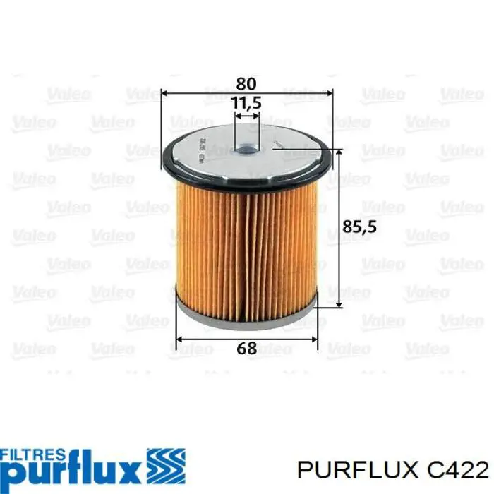 Filtro combustible PURFLUX C422
