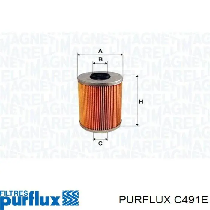 C491E Purflux filtro combustible