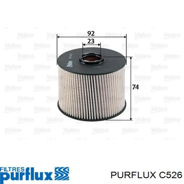 C526 Purflux filtro combustible