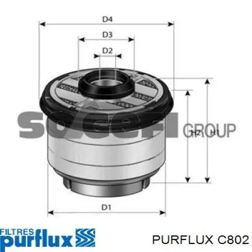 C802 Purflux filtro combustible