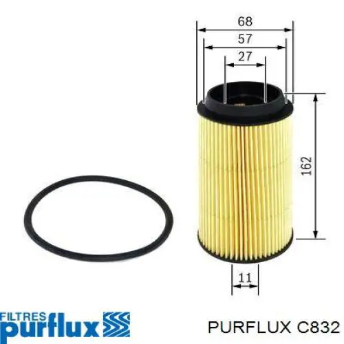 C832 Purflux Filtro de gasolina