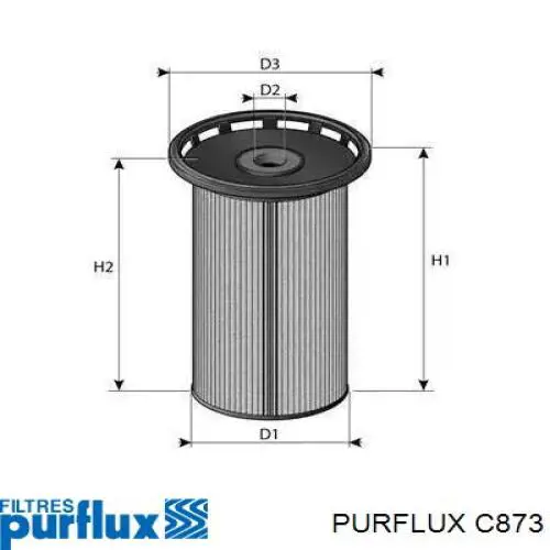 C873 Purflux filtro combustible