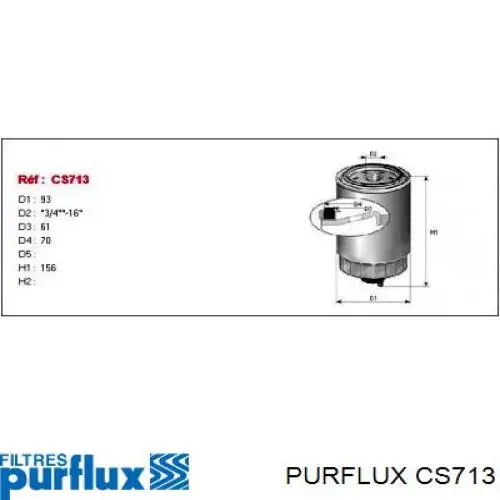 Filtro combustible Purflux CS713 precio, desde 10,84 EUR