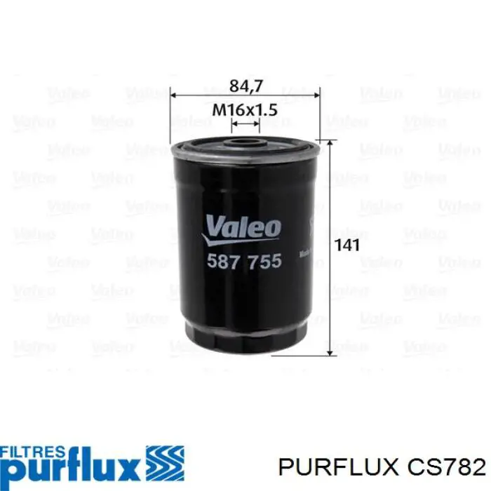 CS782 Purflux filtro de combustible