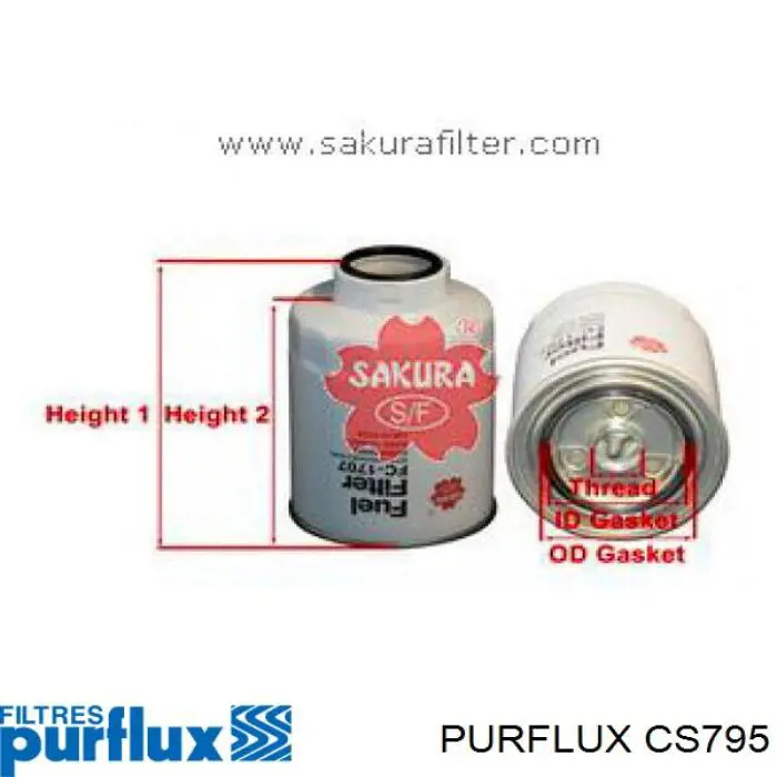 Filtro combustible Toyota Auris E15