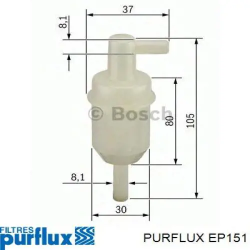 Comprar EP151 Purflux Filtro diesel