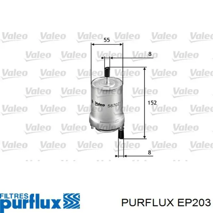 EP203 Purflux filtro combustible