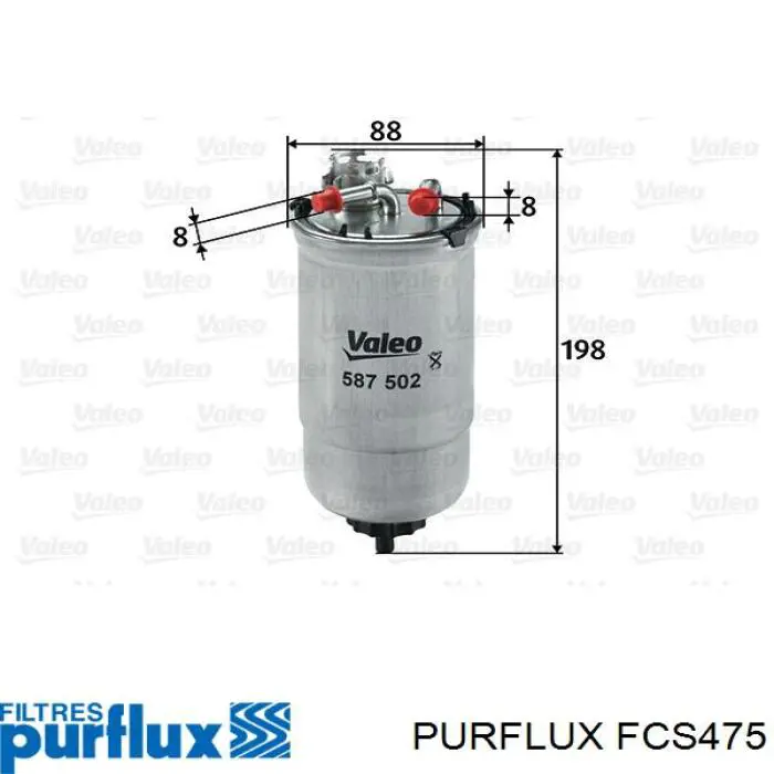 Filtro combustible Purflux FCS475 precio, desde 22,16 EUR