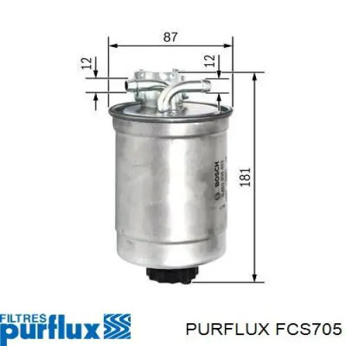 FCS705 Purflux filtro combustible