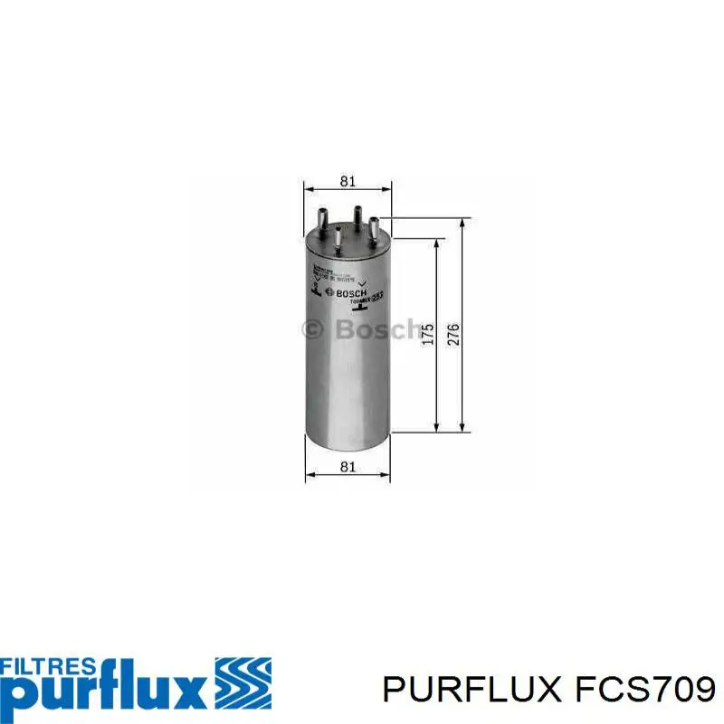 FCS709 Purflux filtro combustible
