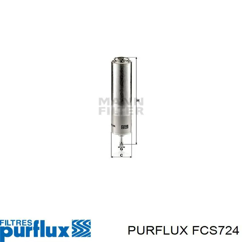 FCS724 Purflux filtro combustible