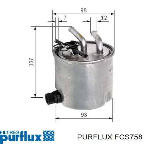 Filtro combustible Purflux FCS758 precio, desde 24,88 EUR