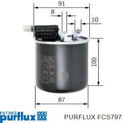 Filtro de combustible FCS797 Purflux