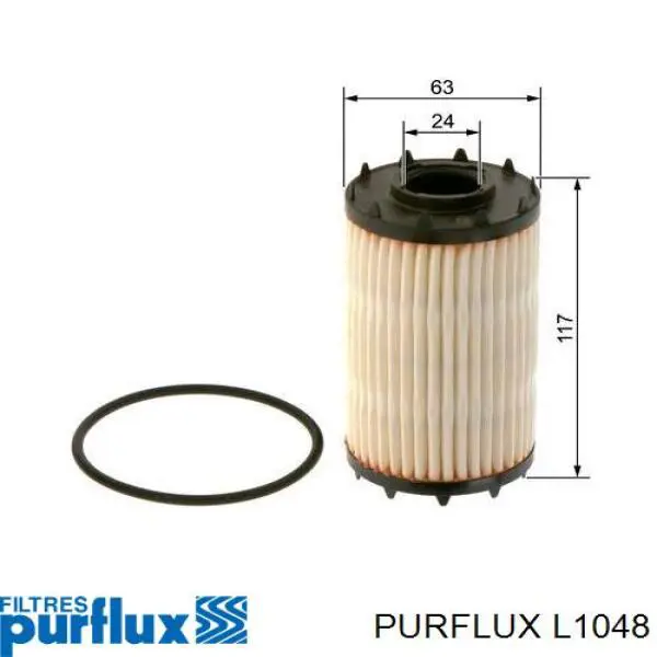 L1048 Purflux Filtro aceite