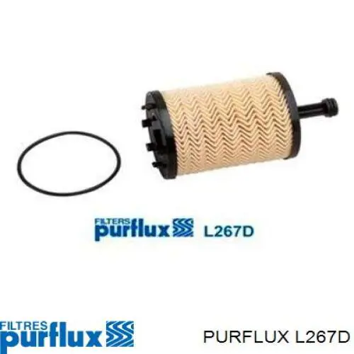 Filtro de aceite L267D Purflux
