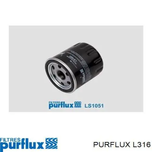 Filtro de aceite L316 Purflux