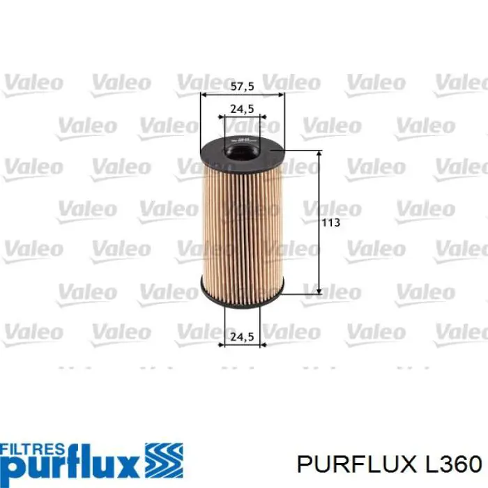 Filtro de aceite Purflux L360 precio, desde 8,62 EUR