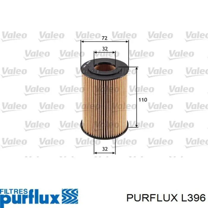 L396 Purflux Filtro aceite
