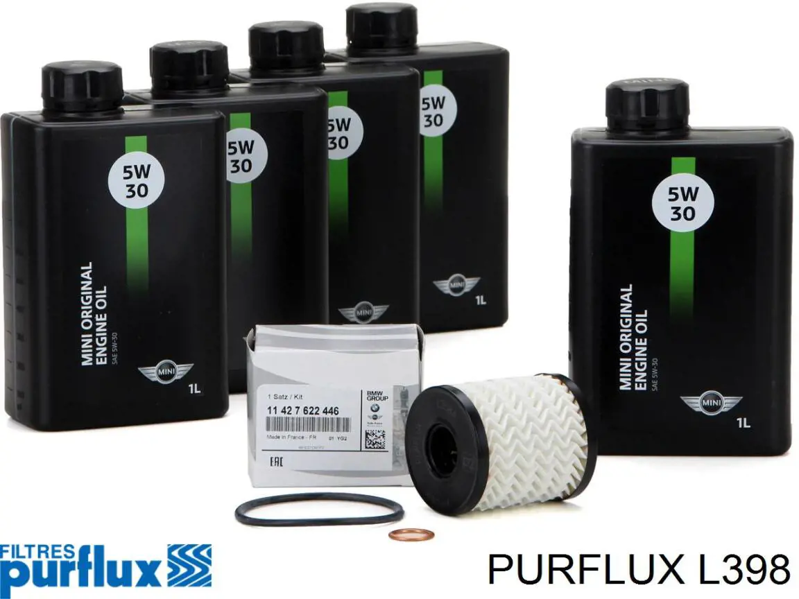Filtro de aceite motor Purflux L398