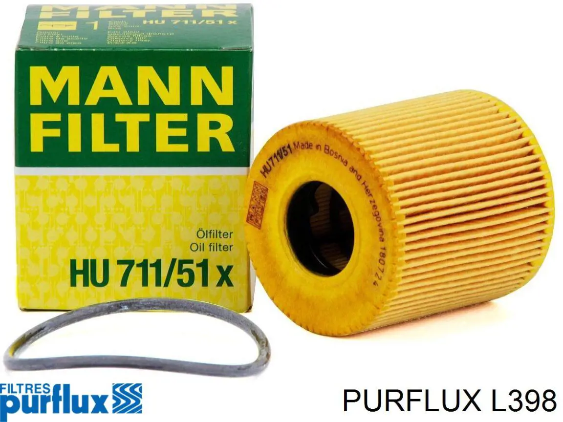 L398 Purflux Filtro aceite