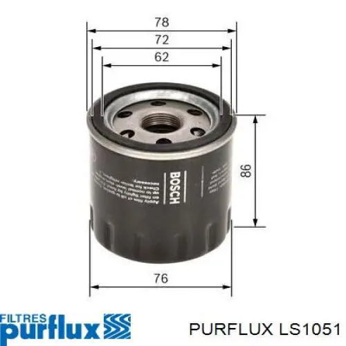 Comprar LS1051 Purflux Filtros de aceite