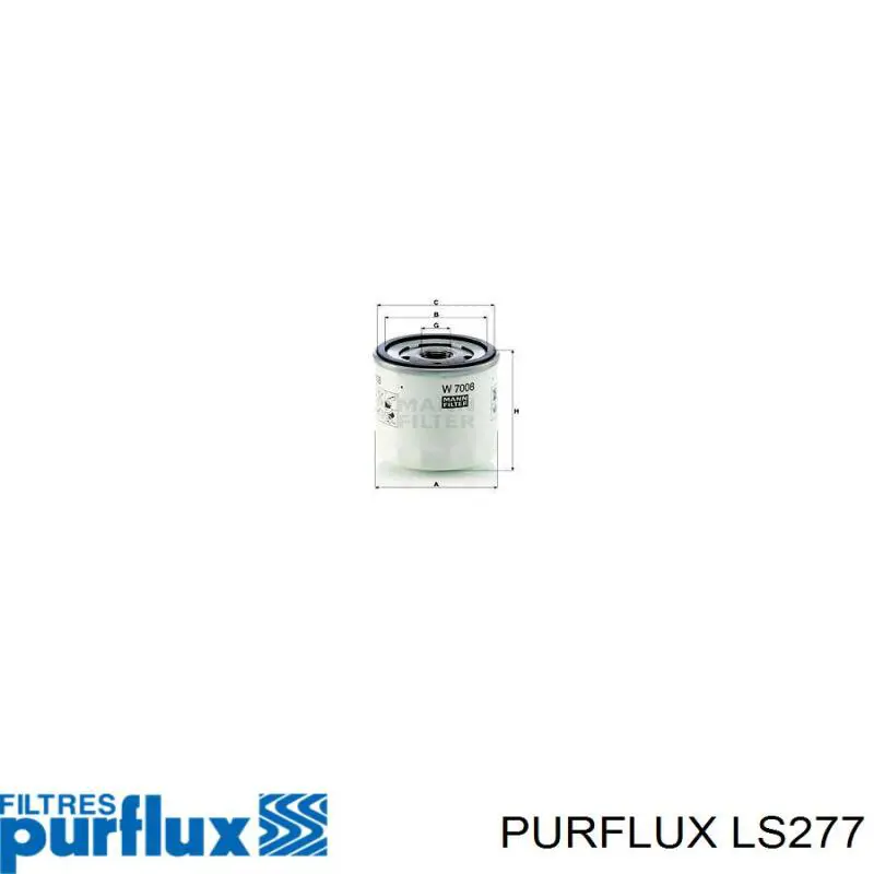 Filtro de aceite Nissan Sunny 3 N14