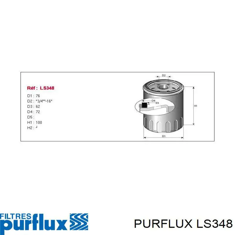 Comprar LS348 Purflux Filtros de aceite