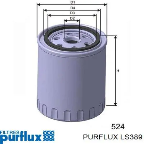 Comprar LS389 Purflux Filtros de aceite