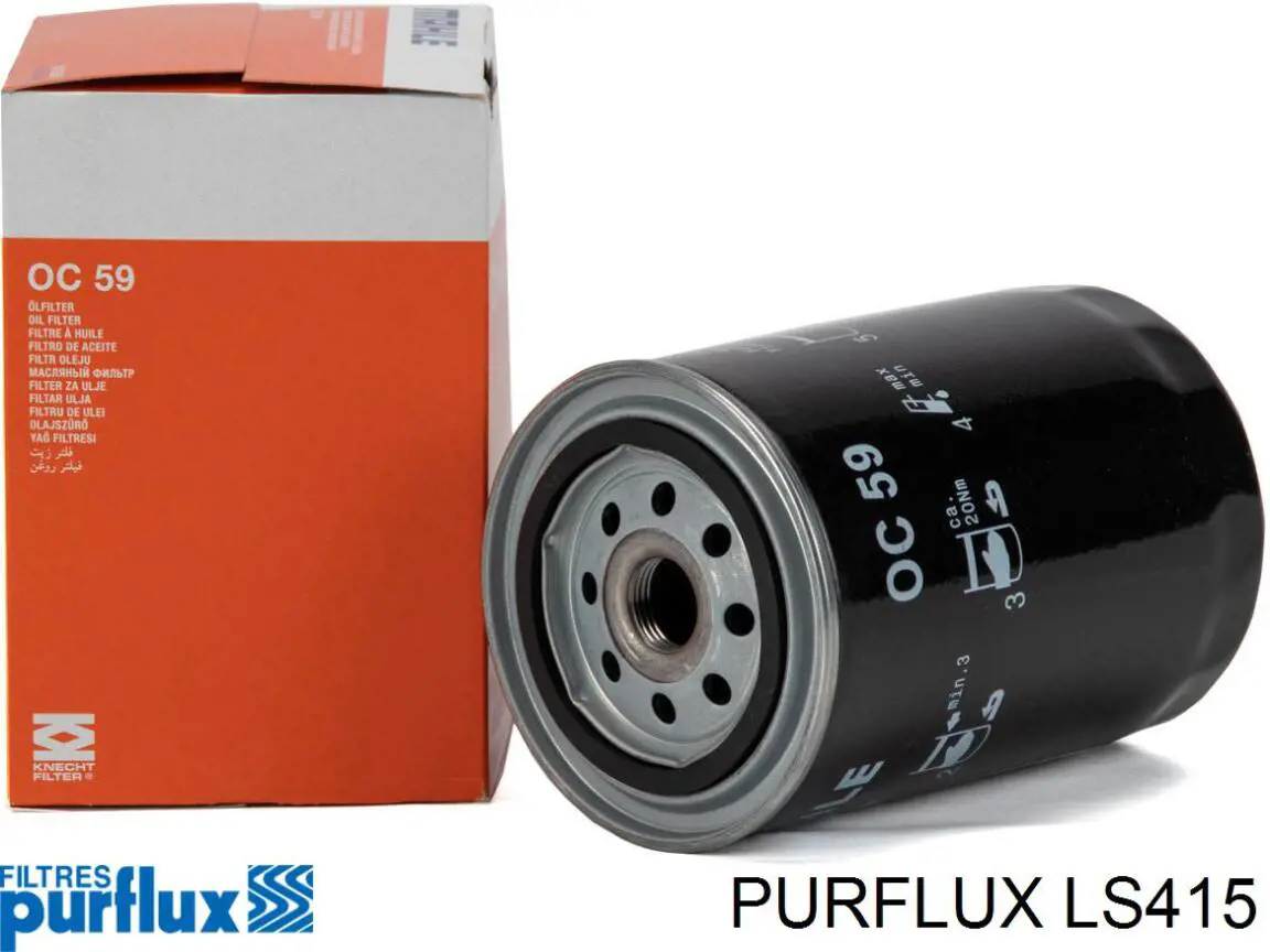 LS415 Purflux Filtro aceite