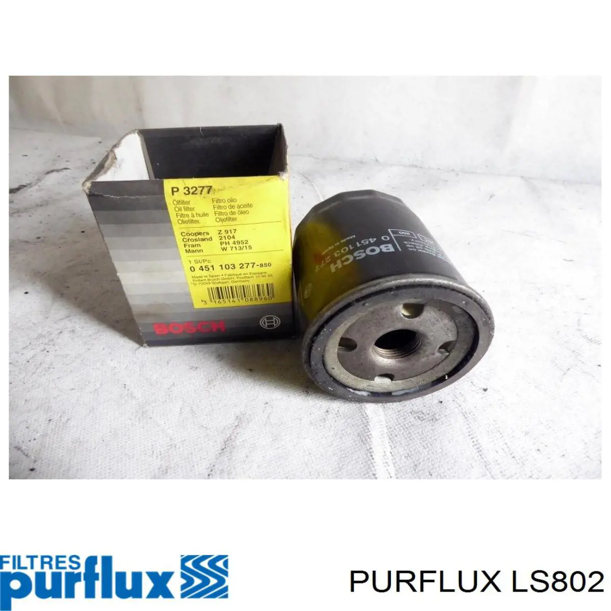 Filtro de aceite LS802 Purflux