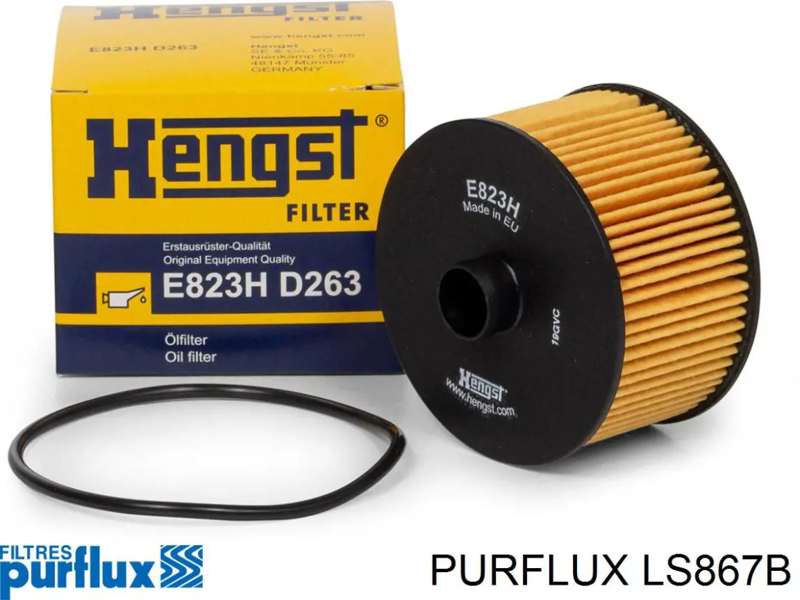 Filtro de aceite LS867B Purflux