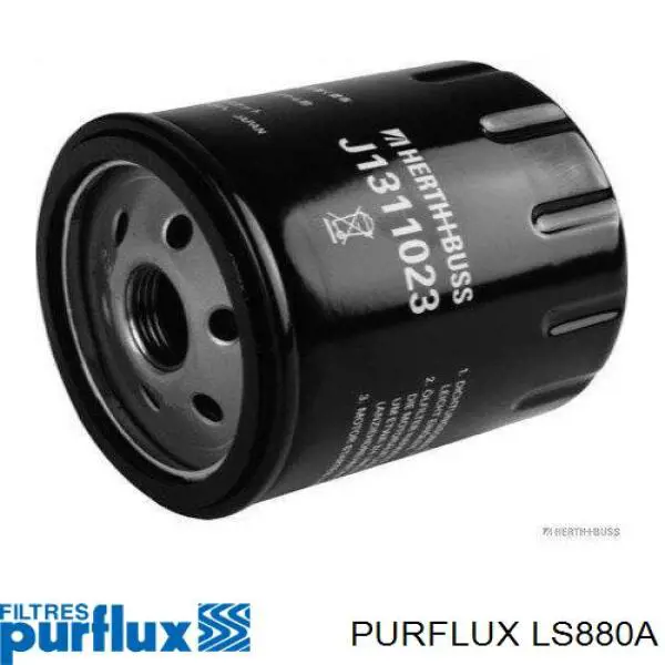 Filtro de aceite LS880A Purflux