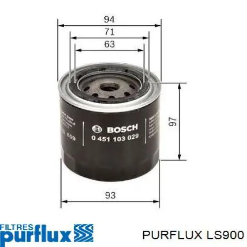 Comprar LS900 Purflux Filtros de aceite