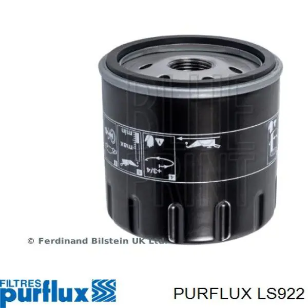 LS922 Purflux filtro de aceite