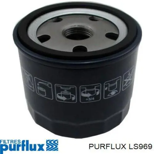 LS969 Purflux Filtro aceite