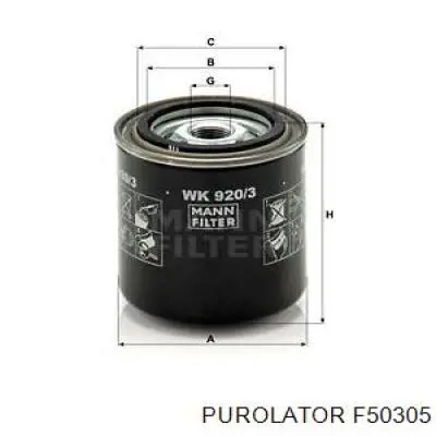 F50305 Purolator filtro combustible