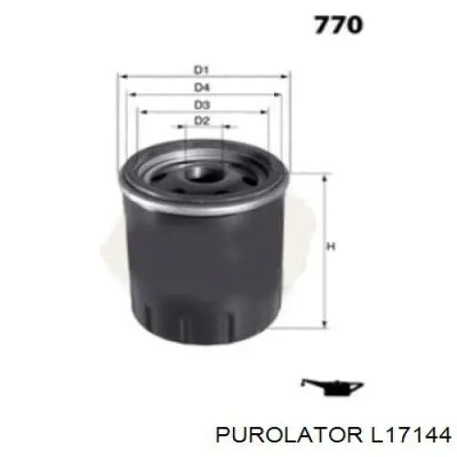 L17144 Purolator filtro de aceite